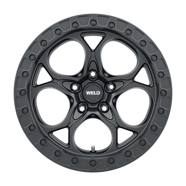 Weld Off-Road Roue W108 17X9.0 Ledge 5X127 ET-12 BS4.50 71.5 - noir satiné