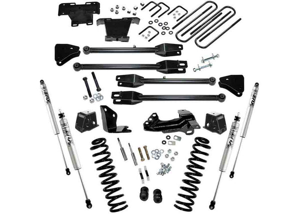 Superlift 4" Lift Kit — FOX 2.0 Shocks, 4-Link — 2005-2007 Ford F-250 Super Duty 4WD Diesel (K230F)