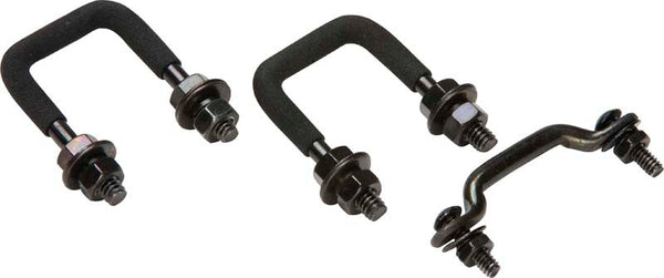 Kentrol Ensemble d'attaches de pare-brise 55-86 Jeep CJ - revêtement en poudre noir