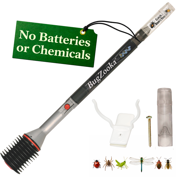 Trimax Locks Bugzooka Bug Catcher with Wall Mount Bracket & Extra Catch Tube