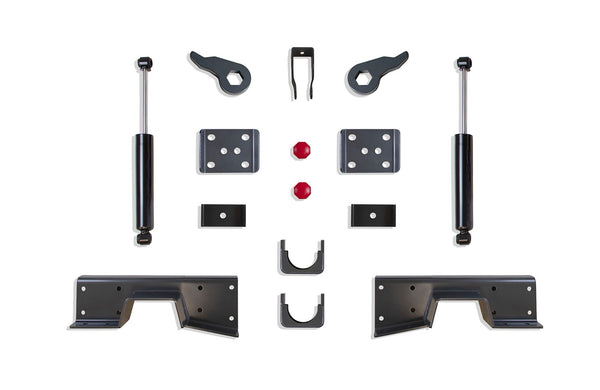 MaxTrac Boîte de composants pour ensemble d'abaissement 4 po/6 po — ensemble de boîte d'abaissement arrière 6 po — 1999-2006 Chevy Silverado 1500 / GMC Sierra 1500 et 2001-2006 Chevy Silverado 1500 HD / GMC Sierra 1500 HD (200960T)
