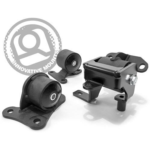 Innovative 97-01 Honda Prelude H/F Series Black Replacement Steel Mounts 75A Bushings