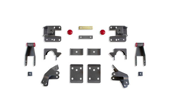 MaxTrac Boîte de composants pour ensemble d'abaissement 2 po/4 po — ensemble de boîte d'abaissement arrière 4 po (MagneRide) — 2007-2018 Chevrolet Silverado 1500 Classic (201540)