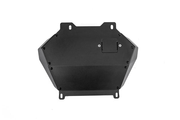 DV8 Offroad 2024+ Tacoma/Land Cruiser Rear Belly Skid Plate Black