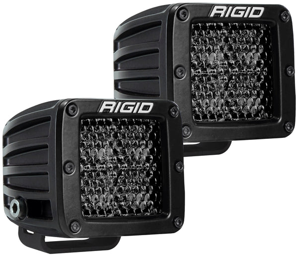 Rigid Industries Dseries Pro Spot Diffused Midnight Surface Mount | Pair