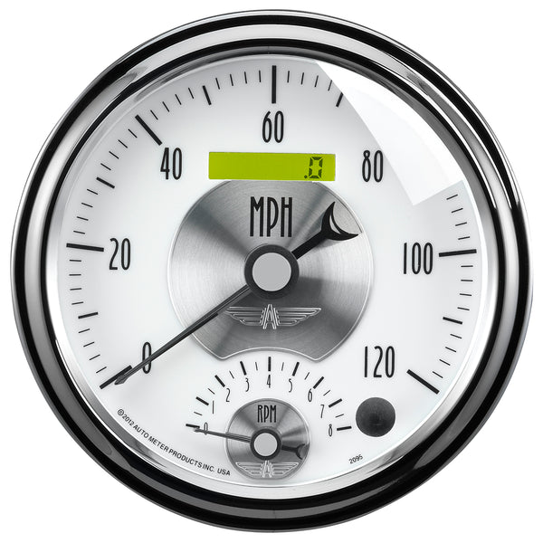 AutoMeter 5" Tachometer/Speedometer Combo, 8K RPM/120 MPH, Prestige Pearl