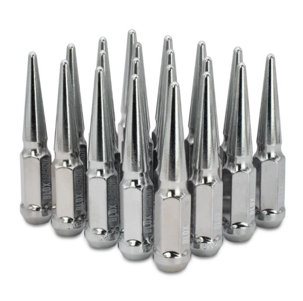 BLOX Racing Écrous de roue forgés Spike - chrome 12 x 1.25mm - jeu de 20