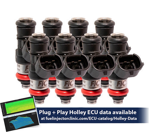 Fuel Injector Clinic Fuel Injector Set (240 Lbs/hr At OE 58 PSI Fuel Pressure, High-Z) (ISH03-2150H)