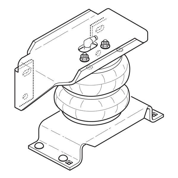 Firestone Leveling Kit Rear Ride-Rite Air Helper Spring Kit — for select Ford trucks (FR2176)