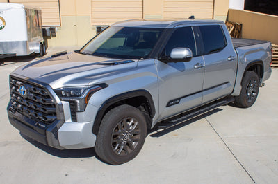 Raptor Series 5" OEM Style Full Tread Running Boards Black Textured 2204-0142BT — 2022-2026 Toyota Tundra