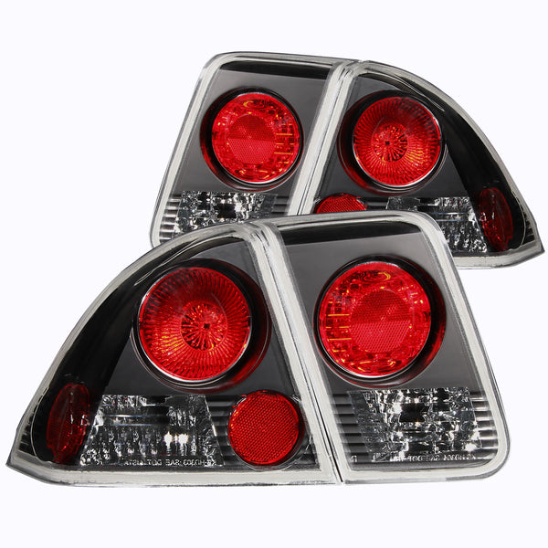 ANZO USA - Tail Light Assembly - 221048 — 2001-2005 Honda Civic