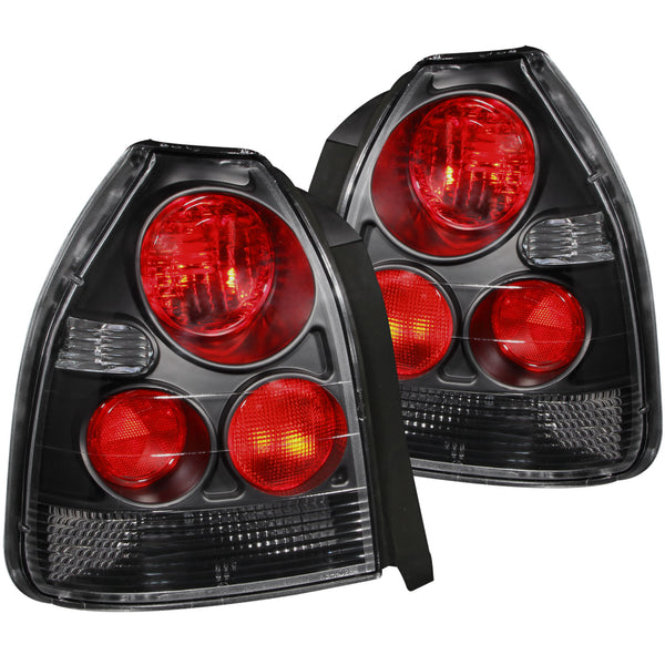 ANZO USA - Tail Light Assembly - 221065 — 1996-2000 Honda Civic