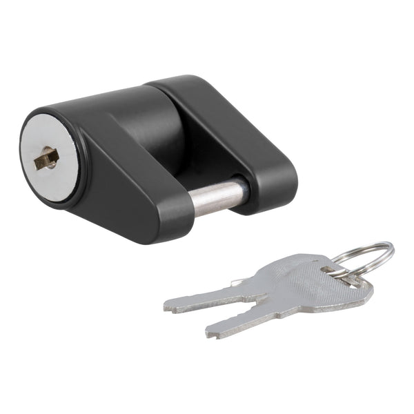 CURT Padlock Coupler Lock, 3/4 in. Latch Span, 2 Keys, Semi-Gloss Black (23521)