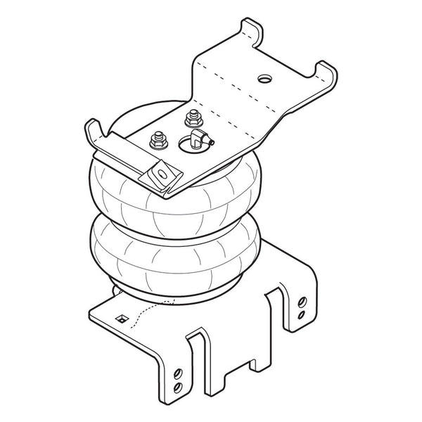 Firestone Leveling Kit Rear Ride-Rite Air Helper Spring Kit — 2004-2015 Nissan TITAN, 4WD (FR2355)