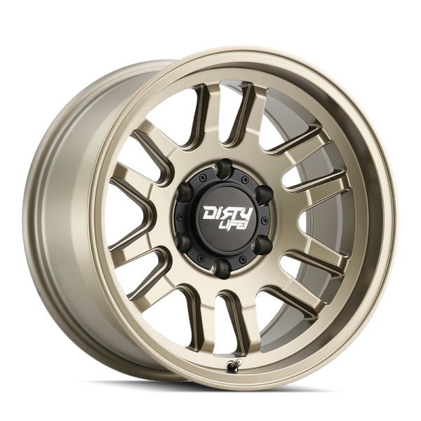 Dirty Life Roue 9310 Canyon 17x9 / 5x127 / déport -12mm / moyeu 71.5mm - or satiné