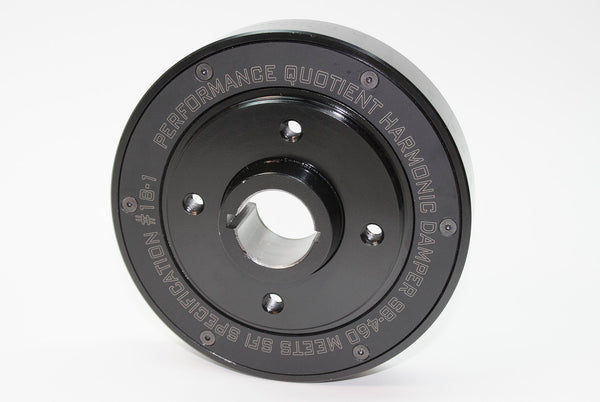 PRW Amortisseur de vibrations série Pro homologué SFI à élastomère injecté - 2446040 - noir