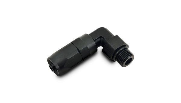 Vibrant Performance - 24908 - Male Hose End Fitting, 90 Degree - Size: -10AN - Thread: (10) 7/8 in.-14