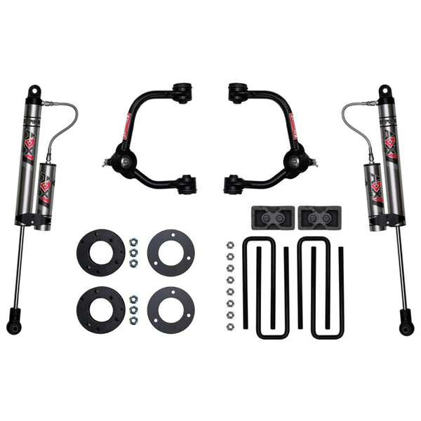 Skyjacker Ensemble de rehaussement de suspension 3 po avec amortisseurs ADX 2.0 à réservoir séparé - F1430KX