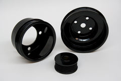 PRW - PULLEY KIT, 3 piece Steel, Black Powdercoat - 2630201