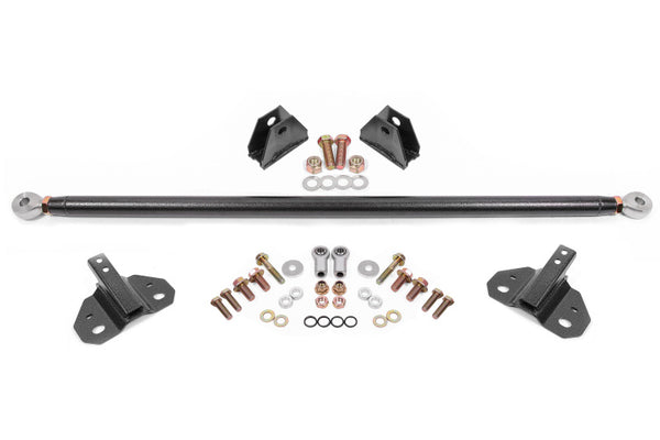 BMR Suspension 24-25 Ford Mustang Rear Steel Shock Mount & Brace Kit - Black Hammertone