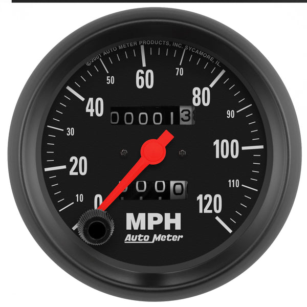 AutoMeter Indicateur de vitesse 3-3/8 po, 0-120 MPH, Z-Series