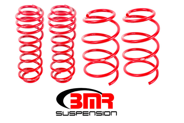BMR Ressorts d'abaissement version Drag (jeu de 4) 05-14 S197 Mustang GT - rouge