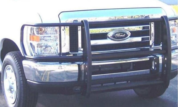 Go Rhino 0814 E150/E250/E350 VAN(NO EUROTUBE)3000 Series Stepguard Complete Grille & Brush Guardblack (3324MB)