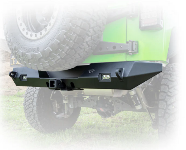 Turn Offroad 2007-2018 Jeep JK Rear Bumper with Hitch and Lights