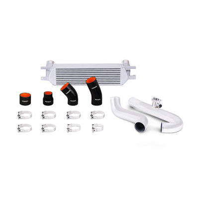 Mishimoto Performance Intercooler Kit — Silver Core, Polished Pipes — 2015 Ford Mustang EcoBoost 2.3L (MMINT-MUS4-15KPSL)