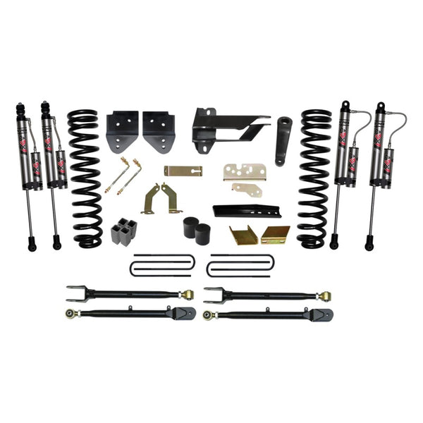 Skyjacker Ensemble de rehaussement de suspension 6 po avec amortisseurs monotubes ADX 2.0 à réservoir séparé - F176524K3-X
