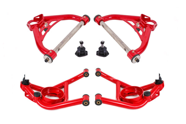 BMR Ensemble de bras triangulaires non réglables 70-81 GM F-Body / 75-79 GM X-Body - rouge