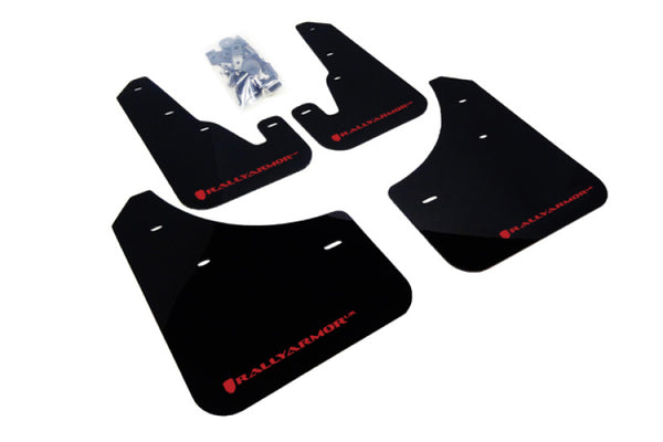 Rally Armor Garde-boue UR 04-09 Mazda3/Speed3 - noir avec logo rouge