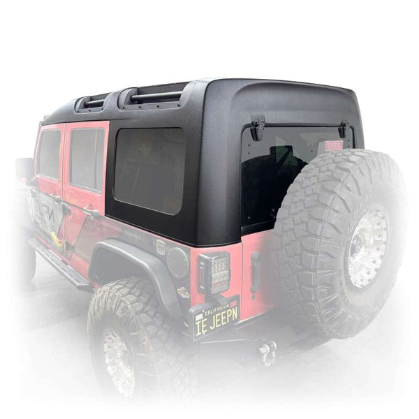 Turn Offroad Toit rigide style Safari avec poignées de plafond 2007-2018 Jeep JK 4 portes