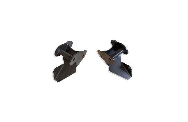 MaxTrac 2" Rear Lift Hangers (FOR FLIP KIT) — Grey Powdercoat (3034RH)
