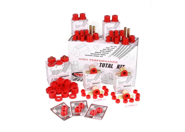 Rugged Ridge Polyurethane Bushing KIT RED 7679 JEEP CJ5 & CJ7