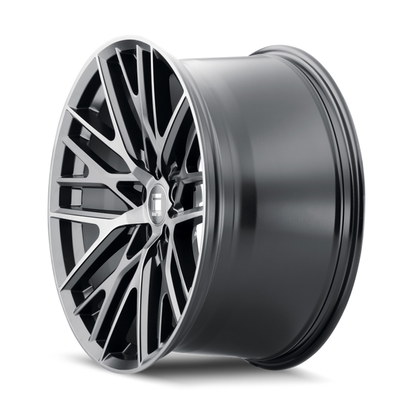 Touren Roue 3291 TR91 20x9 / 6x120 / déport 30mm / moyeu 66.9mm - noir mat brossé avec teinte foncée