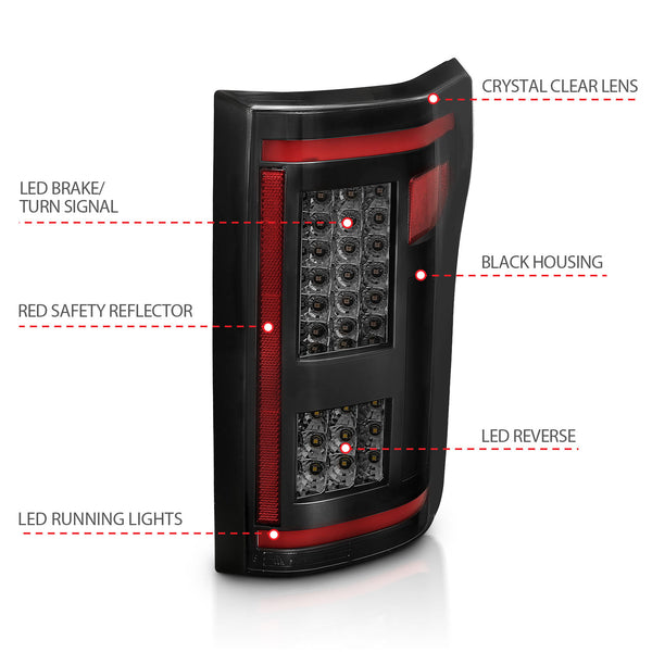 ANZO USA - ANZO USA LED Taillights - 311294 — 2015-2017 Ford F-150