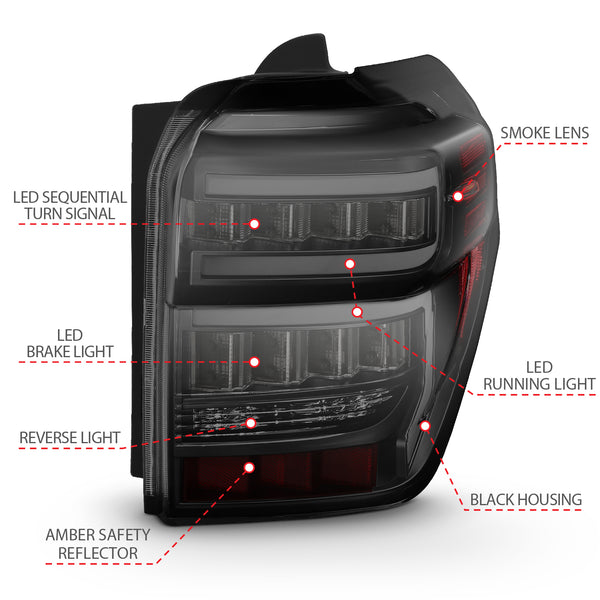 ANZO USA - Ensemble de feu arrière - 311312 — 2014-2023 Toyota 4Runner