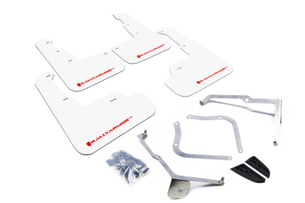 Rally Armor Garde-boue UR 15-21 Subaru WRX/STI - blanc avec logo rouge