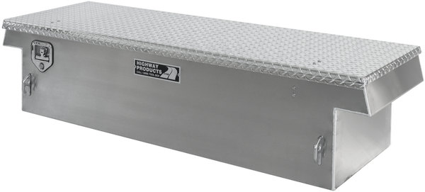 Highway Product 70 X 16 X 23 Single Lid Tool Box with Smooth Aluminum Base, Diamond Plate Lid - 3213-009