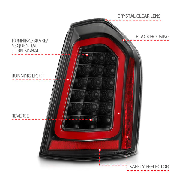 ANZO USA - ANZO USA LED Taillights - 321343 — 2011-2014 Chrysler 300