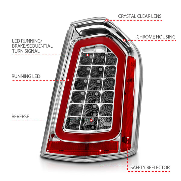 ANZO USA - ANZO USA LED Taillights - 321344 — 2011-2014 Chrysler 300