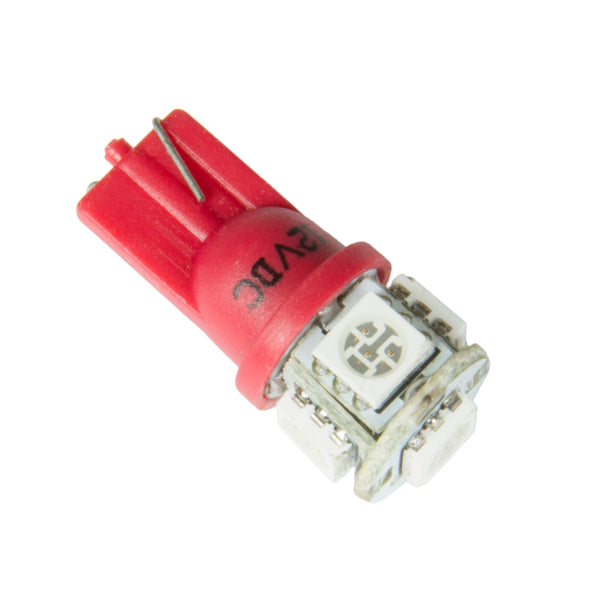 AutoMeter LED Bulb, Replacement, T3 Wedge, Red