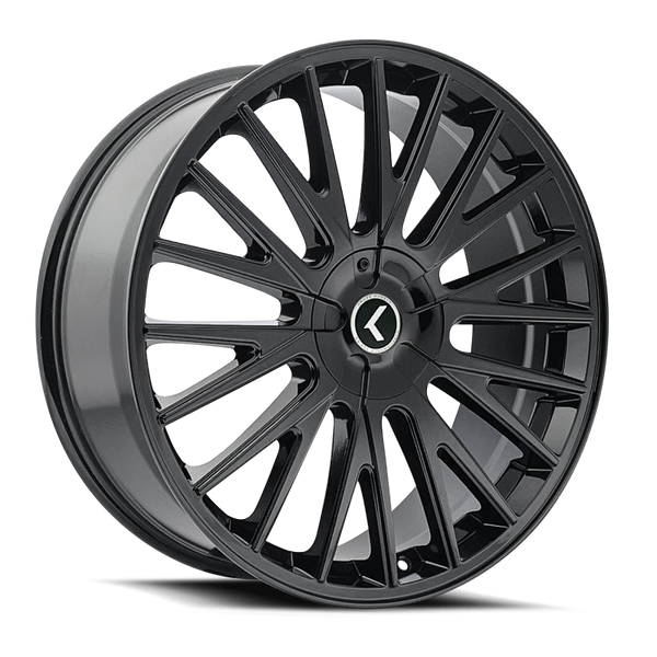 Kraze KR185 Double Down 18x8 / 5x112/120 BP / 40mm Offset / 74.1mm Hub Gloss Black Wheel