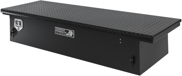 Highway Product 70 X 13.5 X 20 Low Profile Tool Box with Smooth Black Base, Black Diamond Plate Lid - 3312-001-BK62