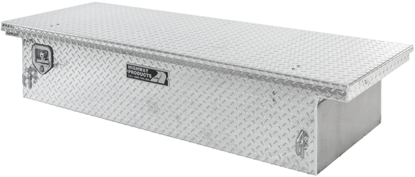 Highway Product 70 X 13.5 X 20 Low Profile Tool Box with Diamond Plate Base, Diamond Plate Lid - 3322-002