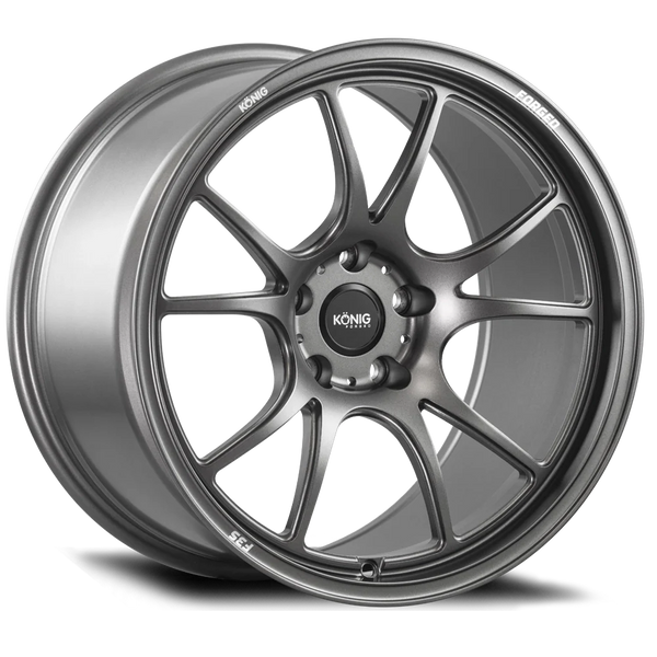 Konig Forged F3S Wheel 18X9.5 5X114.3 ET35 Satin Charcoal Knurled Bead