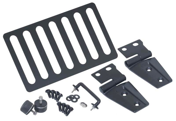Kentrol Ensemble de capot sans loquet de capot 07-18 Jeep Wrangler JK - noir texturé