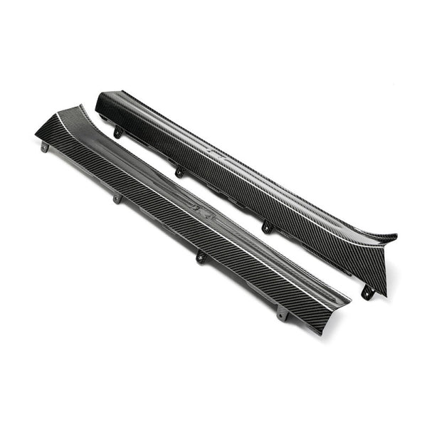 Seibon Seuils de porte style d'origine en fibre de carbone (paire) 09-10 Nissan GTR R35