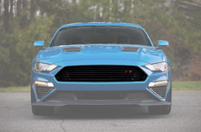 Roush Ensemble de calandre supérieure noire 2018+ Ford Mustang